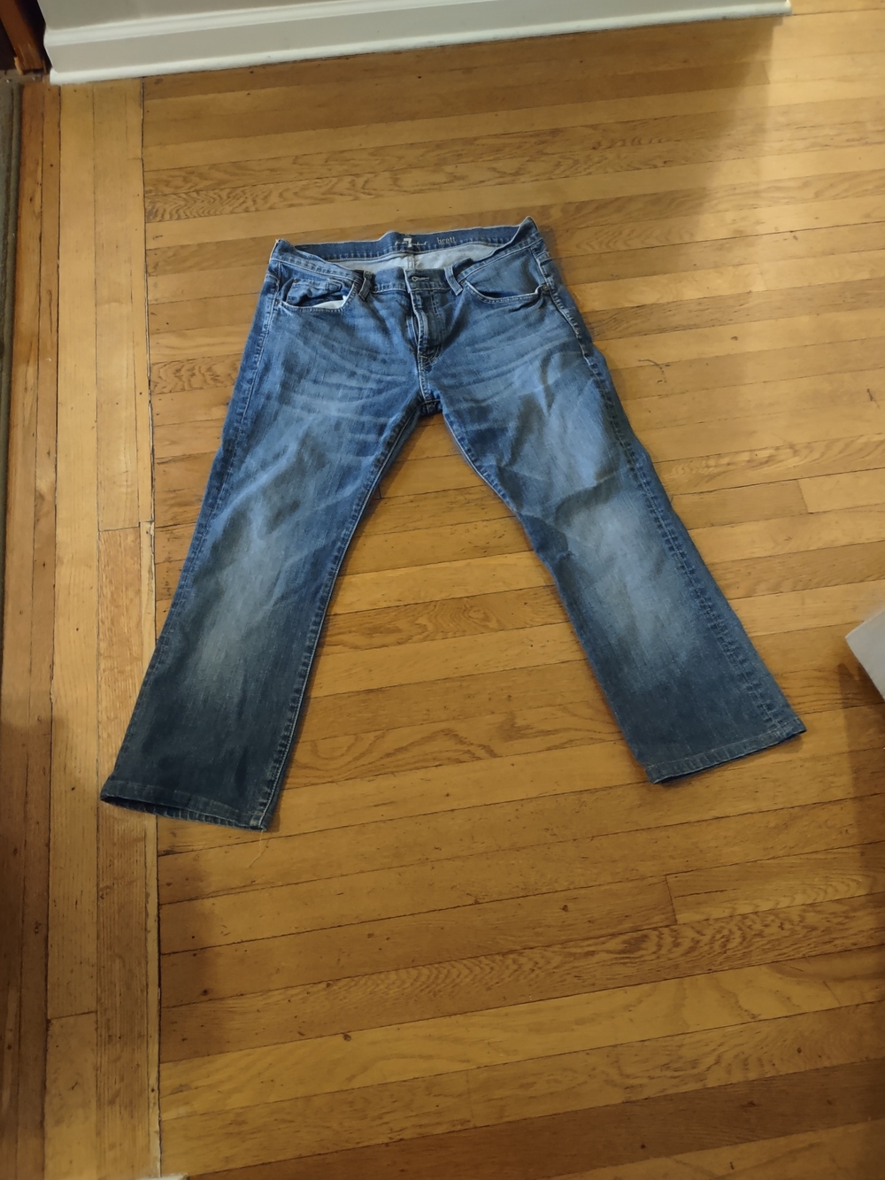 7 for all mankind size 36 men's wide leg "Brett" jeans